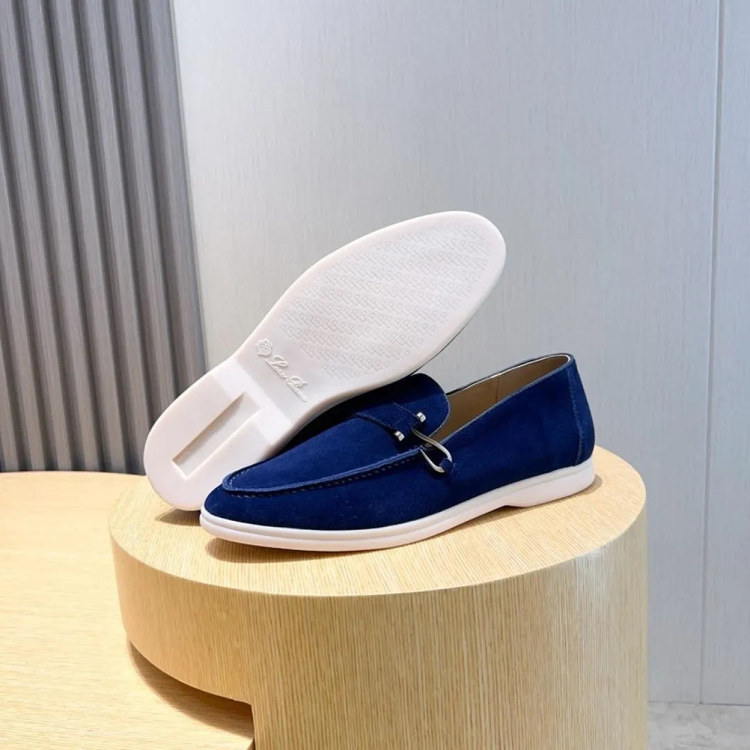 Men's Men's Shoes💰Men's Shoes💰440💰[loro piana] Couple's Style - The new moccasins are made of water-repellent treated suede uppers with rubber soles, a classic. The complex craftsmanship and meticulous structure make the shoes light and soft, allowing you to walk comfortably and freely. Perfect for wearing at the beach or out in the water during the summer. Women’s size: 35-40 Men’s size: 38-45